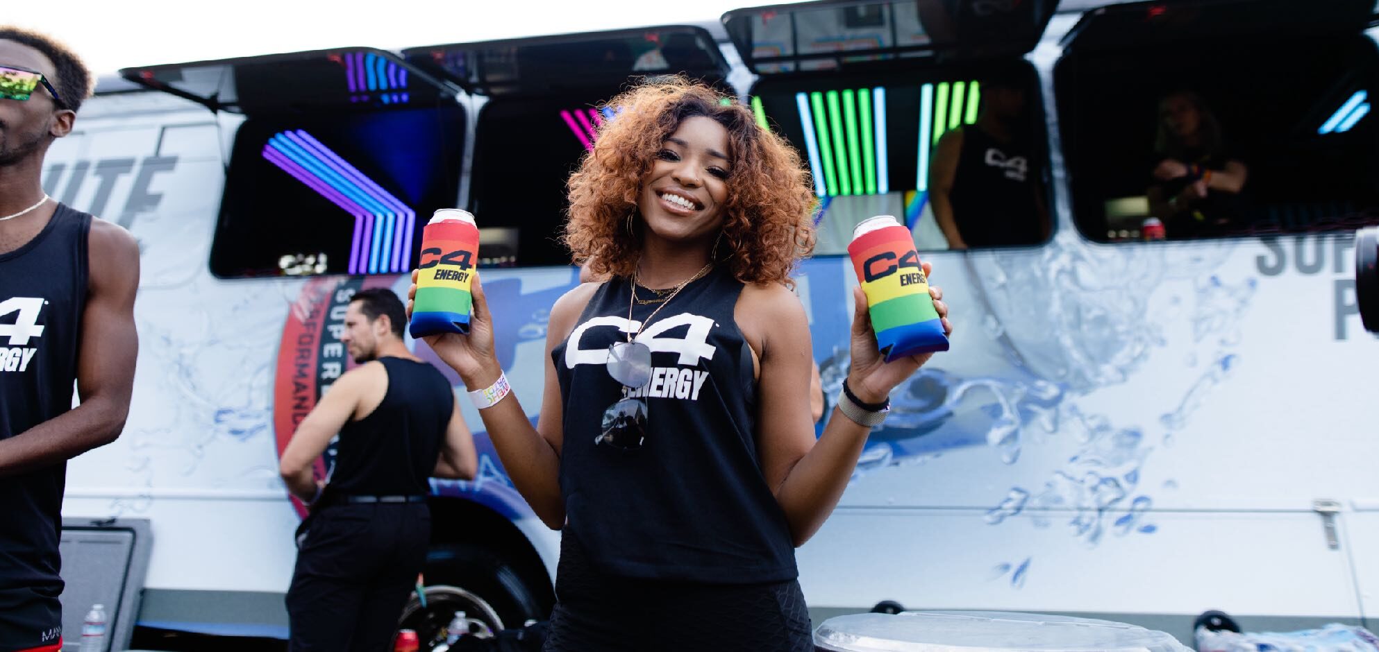 C4 Energy OOH activation - WeHo Pride