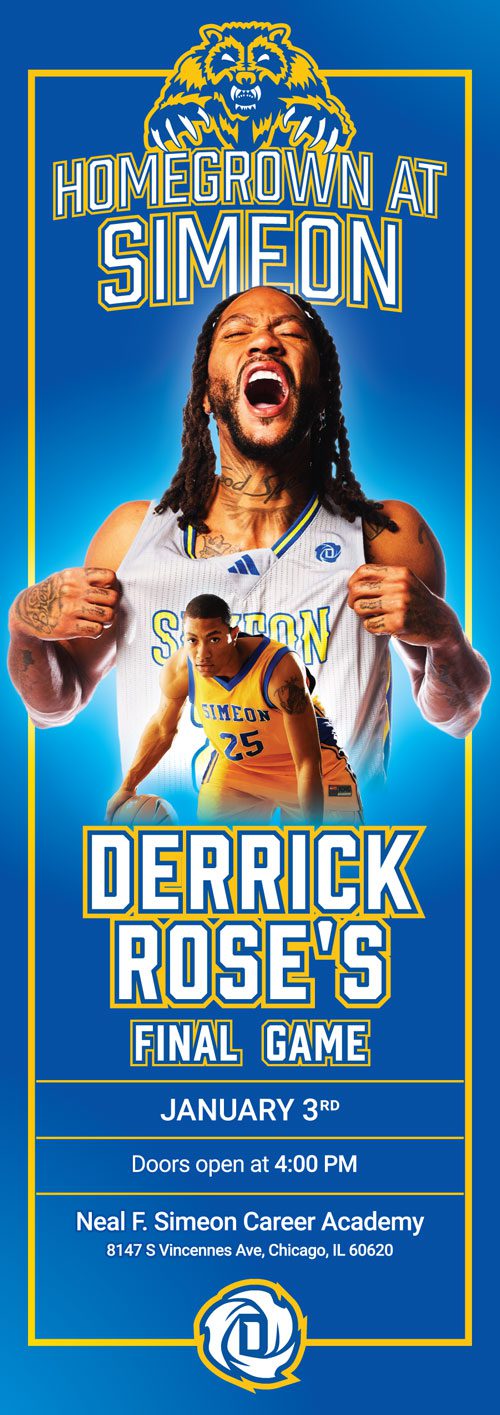 Derrick Rose Homegrown at Simeon event poster
