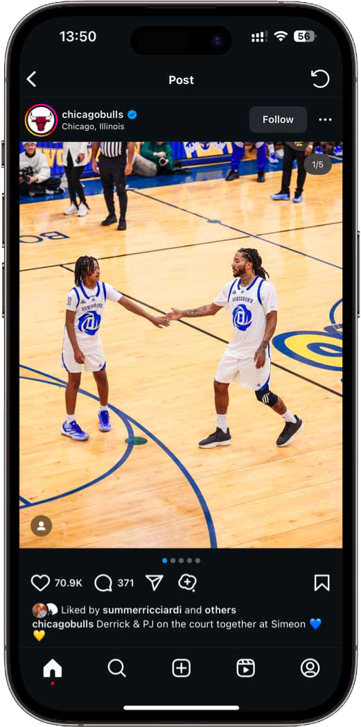 Derrick Rose social impact - Chicago Bulls post