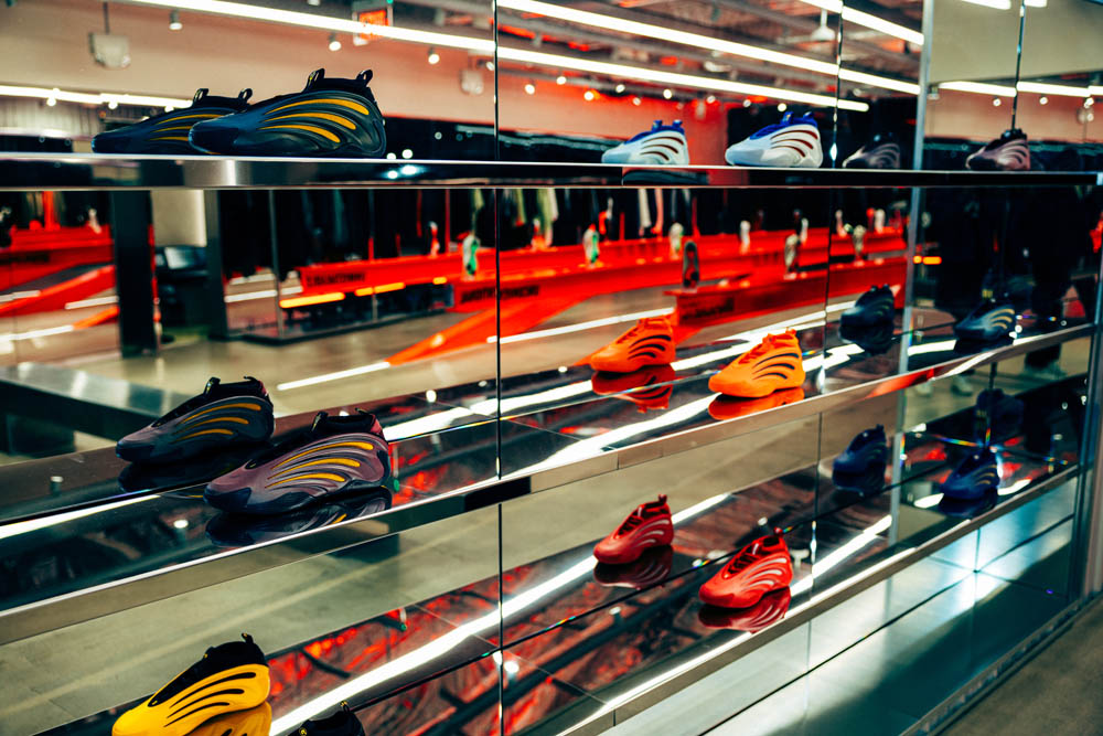 Adidas Vol. 9 event Sneaker display